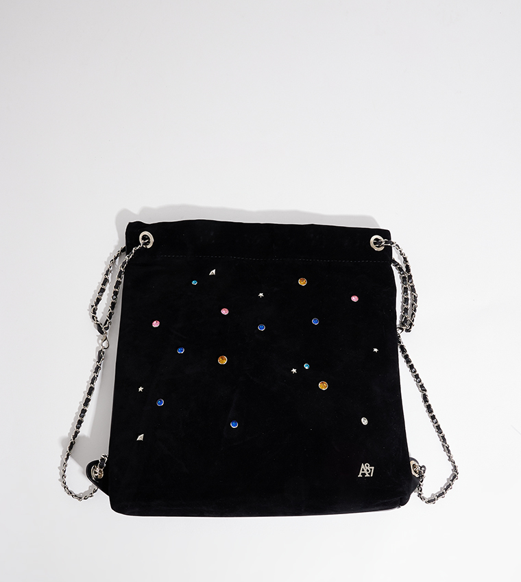 Aero Women's Embellished Drawstring Bag