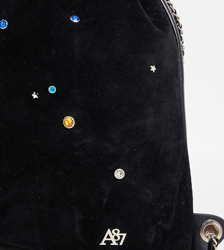 Aero Women's Embellished Drawstring Bag