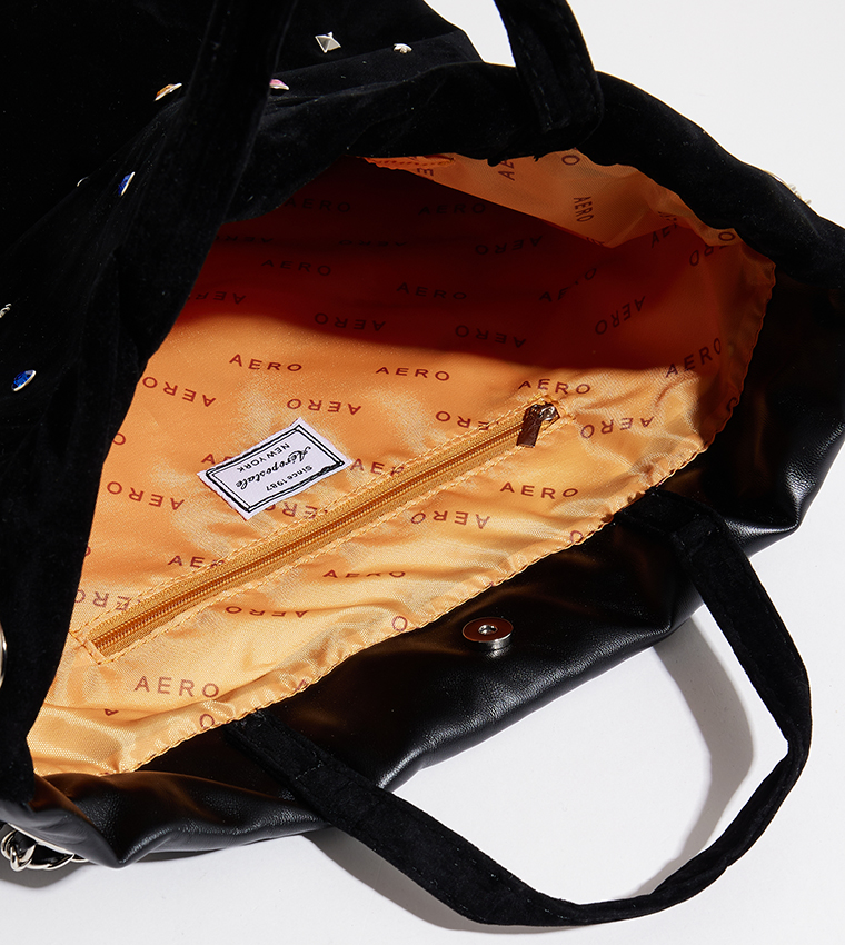 Aero Women's Embellished Drawstring Bag