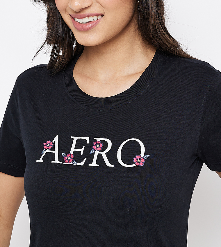 AERO LADIES Logo Embroidered T-Shirt