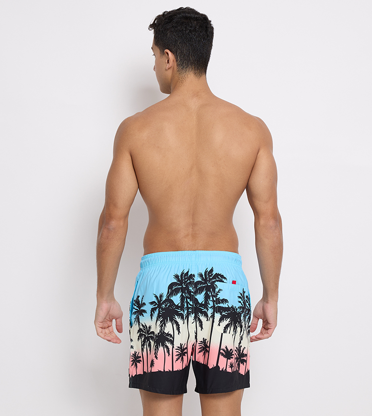 شورت سباحة رجالي بطبعة