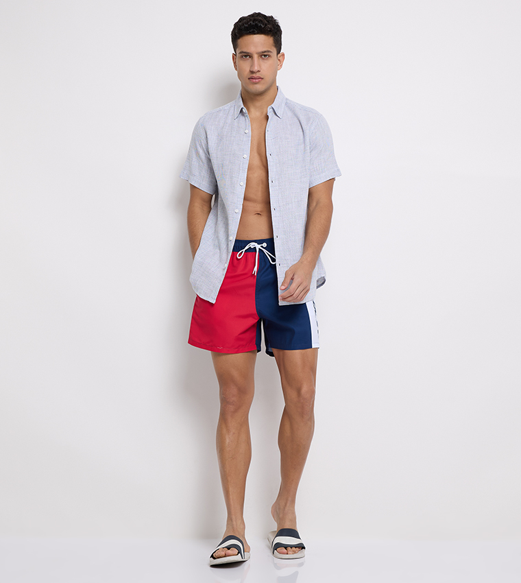 Aero Men's Color Block Swim Shorts