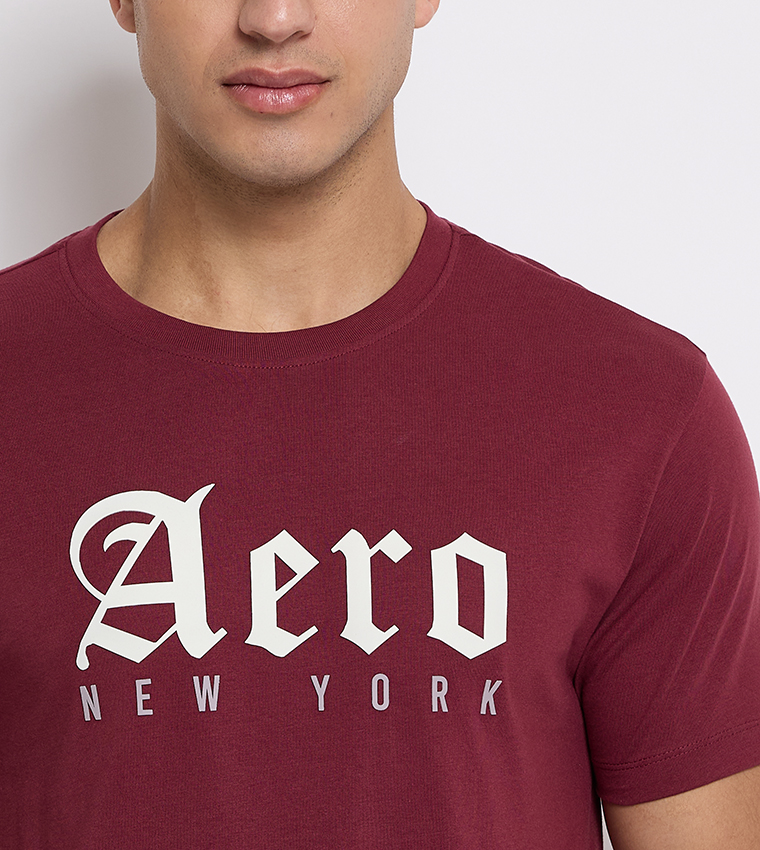 Aero Men's Logo Print Crew Neck T-Shirt