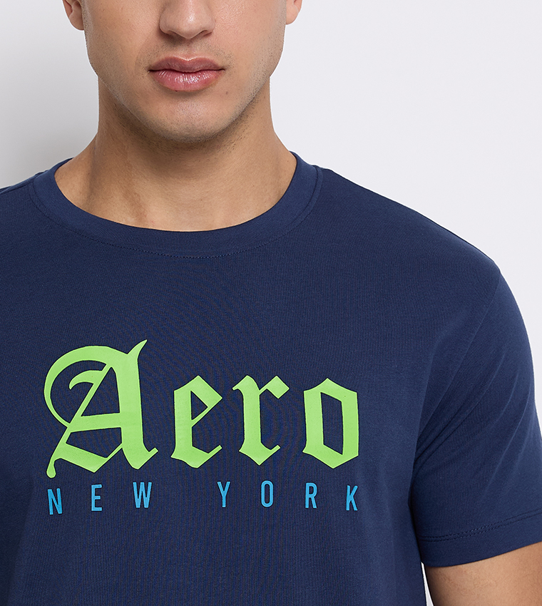Aero Men's Logo Print Crew Neck T-Shirt