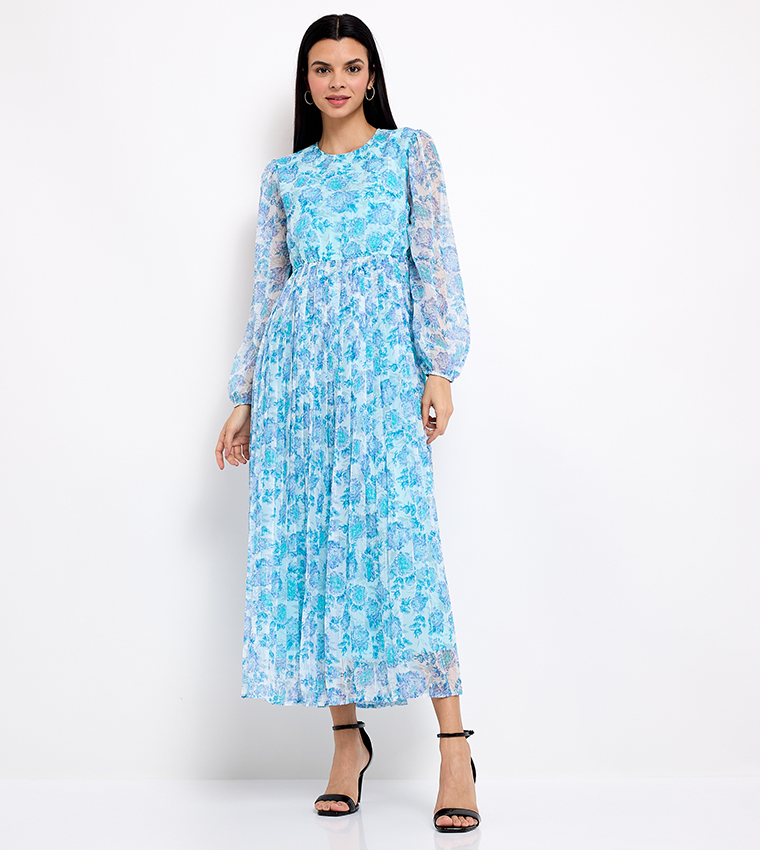 Buy Aeropostale Aero Women's Printed Maxi Dress In Blue