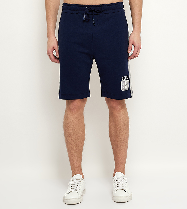 Aero Men's Printed Drawstring Waist Shorts