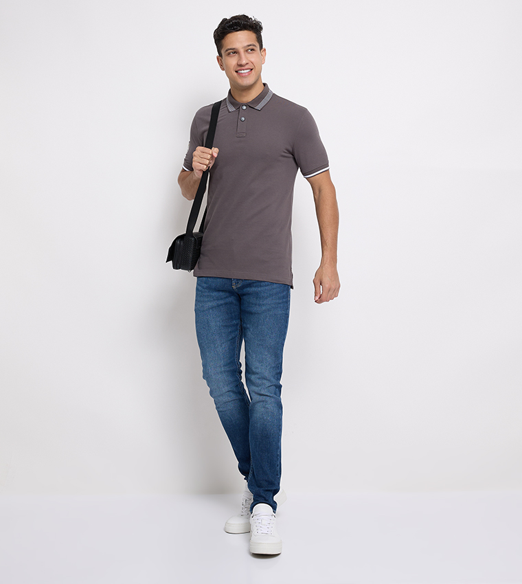 Aero Men's Logo Badge Polo T-Shirt