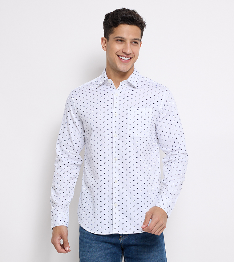 Aero Men's Printed Long Sleeves Shirt
