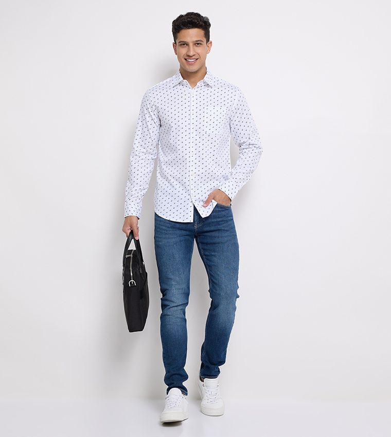 Aero Men's Printed Long Sleeves Shirt