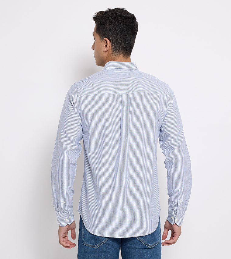 Aero Men's Striped Long Sleeves Shirt