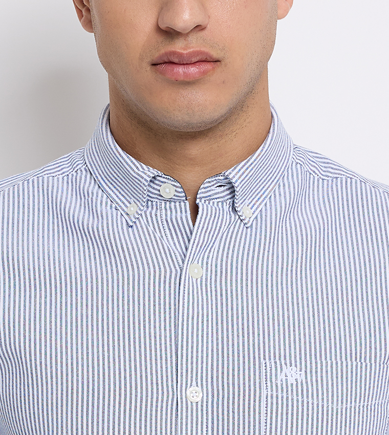 Aero Men's Striped Long Sleeves Shirt