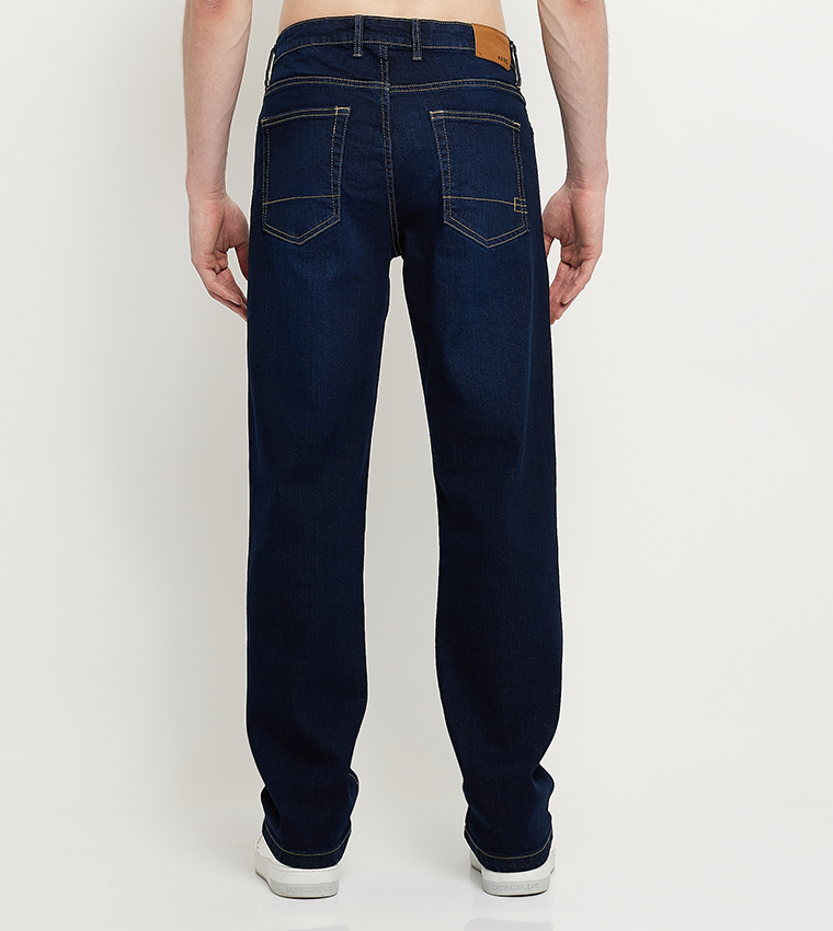 Aero Men's Ripped Slim Fit Jeans