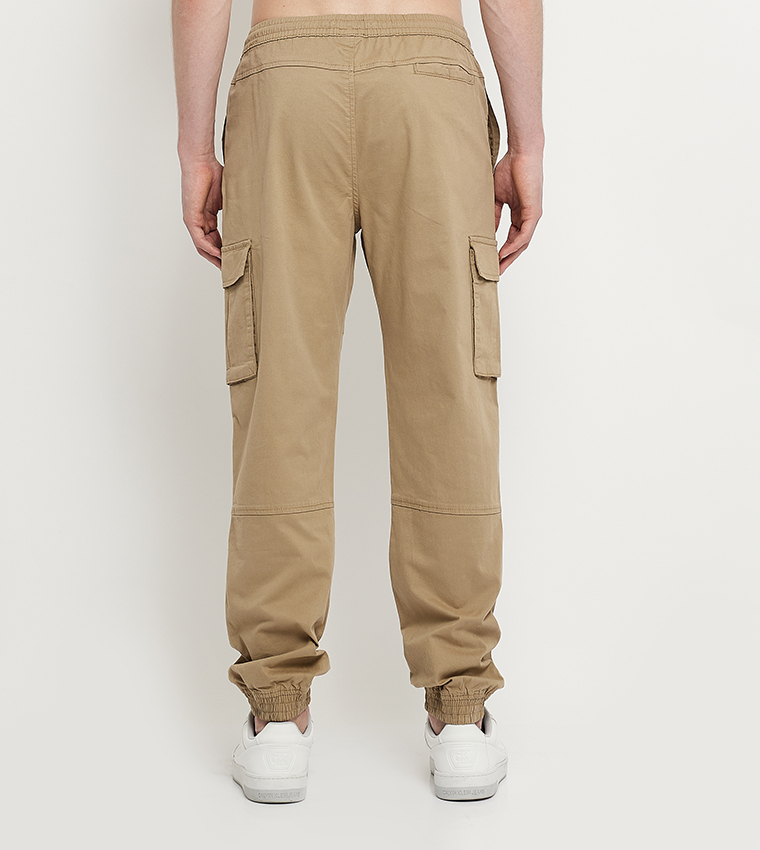 Khaki cargo jogger pants hotsell
