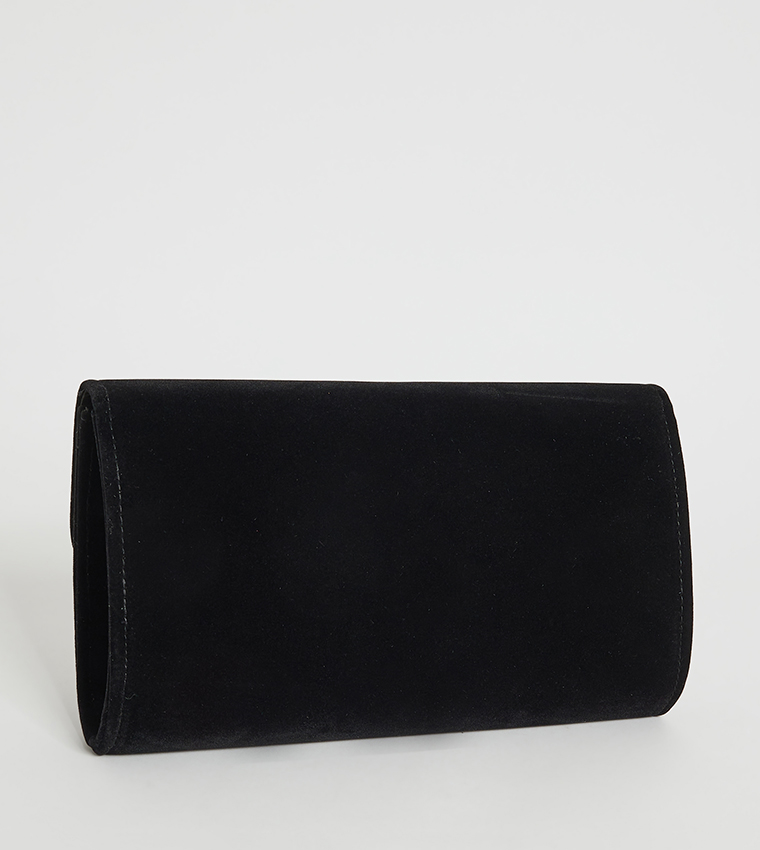Aero Women's Metal Trim Clutch Bag