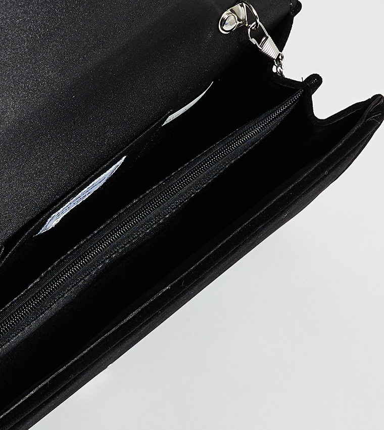 Aero Women's Metal Trim Clutch Bag