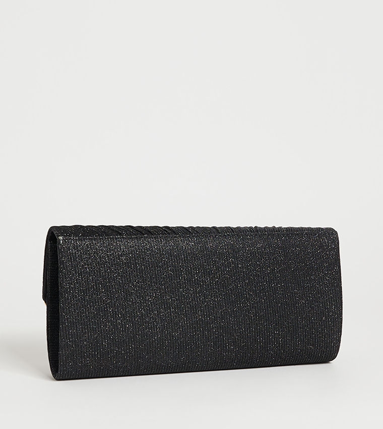 Aero Women's Metal Trim Clutch Bag