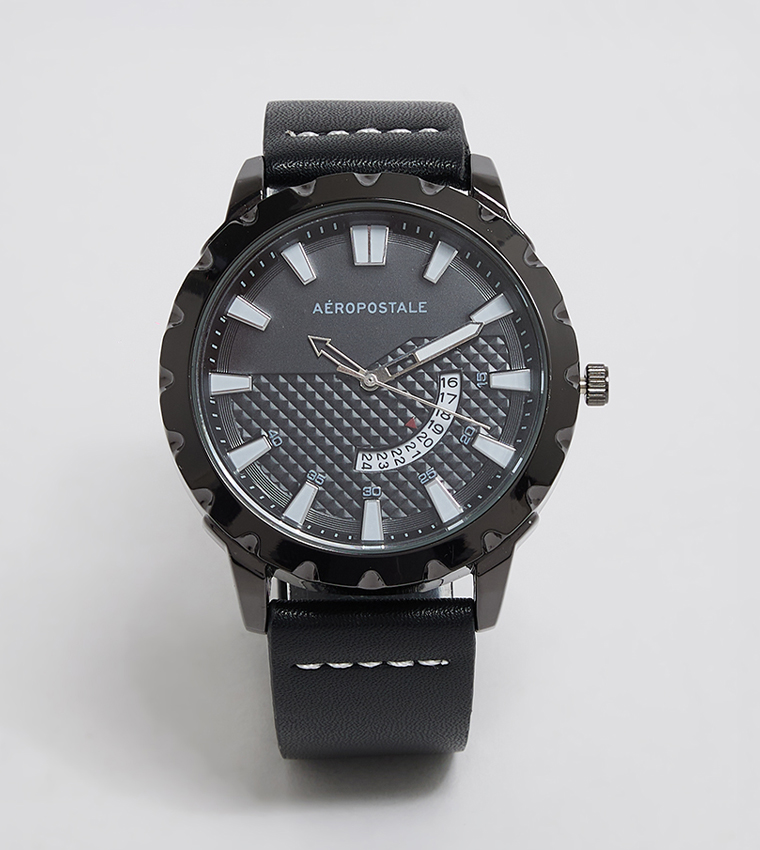 Buy Aeropostale Aero Guys Black Dial Analog Watch In Black 6thStreet UAE