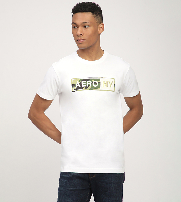 Aero Men's Logo Embroidered T-Shirt