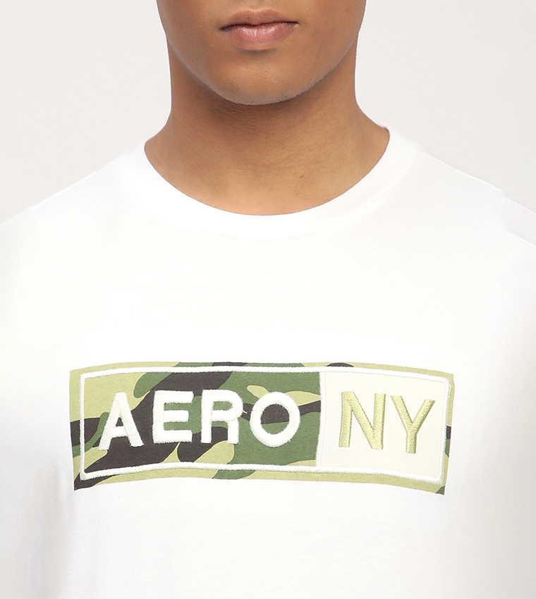 Aero Men's Logo Embroidered T-Shirt