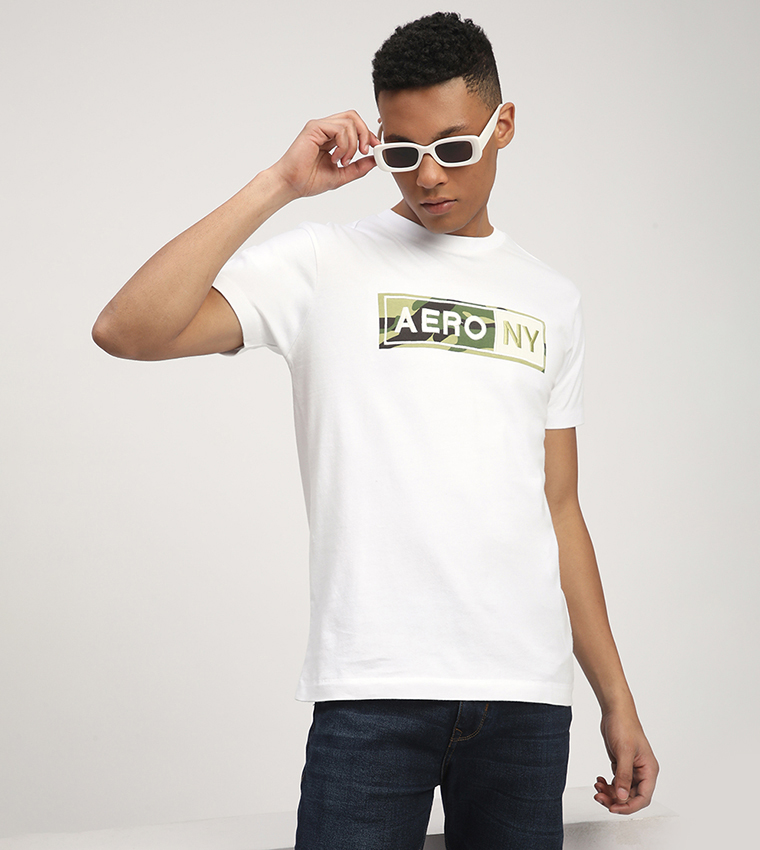 Aero Men's Logo Embroidered T-Shirt