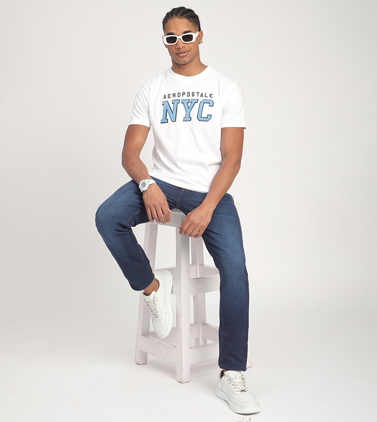 Aero Men's Logo Embroidered T-Shirt