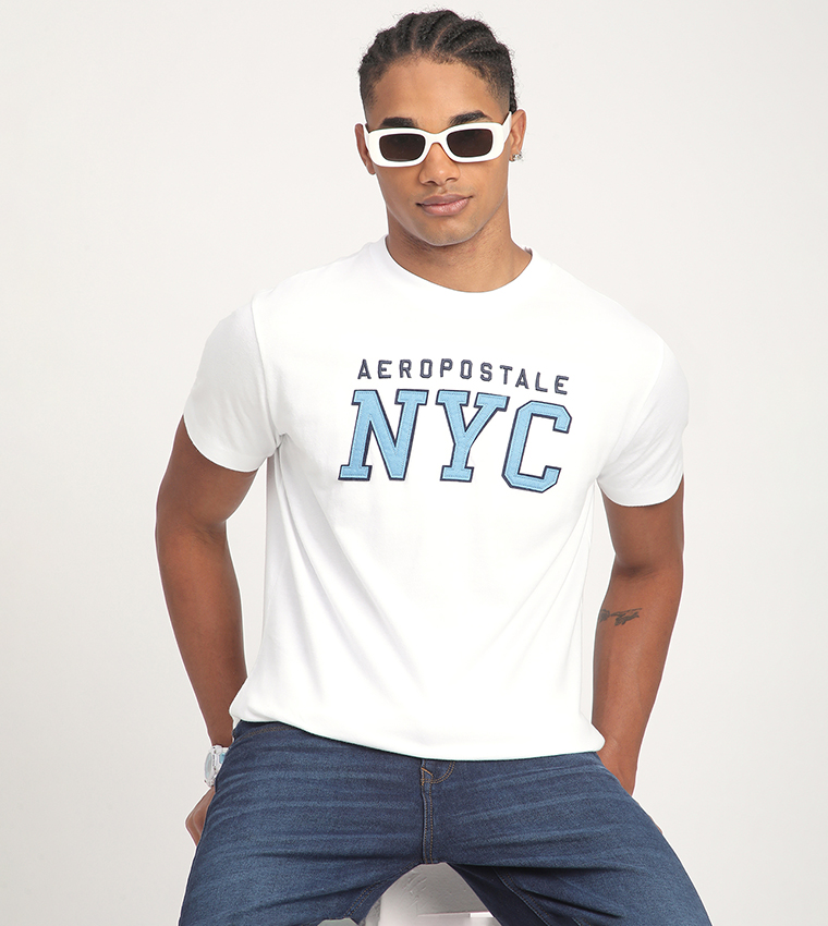 Aero Men's Logo Embroidered T-Shirt