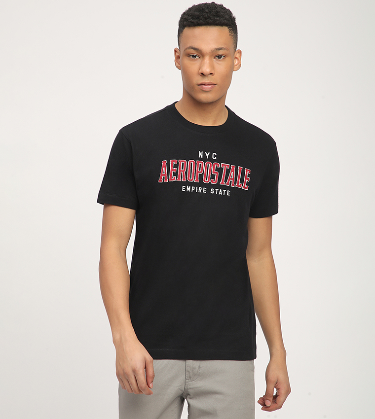 Aero Men's Logo Embroidered T-Shirt