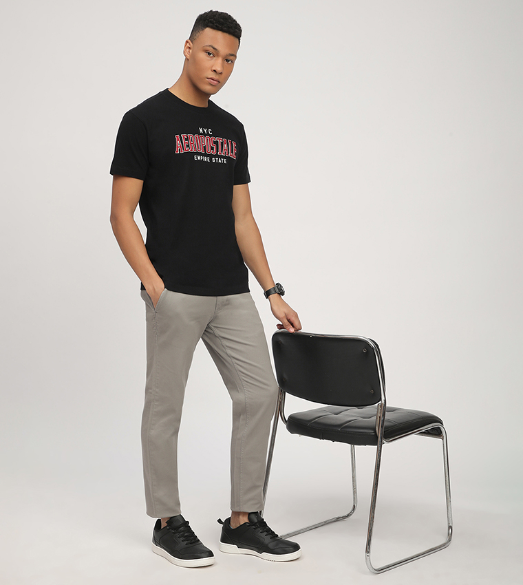 Aero Men's Logo Embroidered T-Shirt