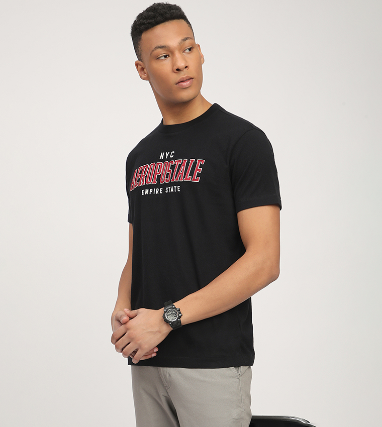 Aero Men's Logo Embroidered T-Shirt