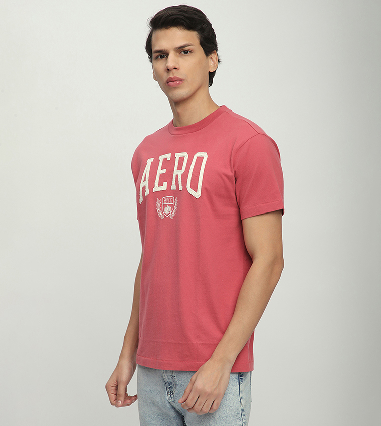 Aero Men's Logo Printed Crew Neck T-Shirt