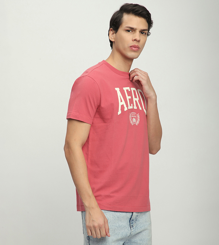 Aero Men's Logo Printed Crew Neck T-Shirt