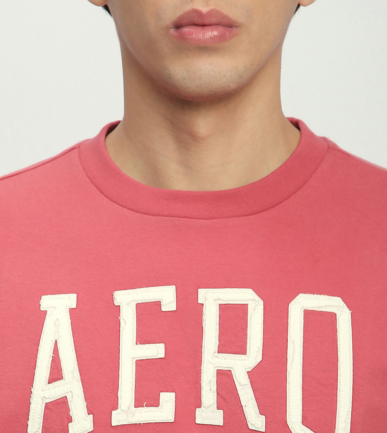 Aero Men's Logo Printed Crew Neck T-Shirt
