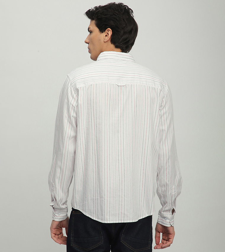 Aero Men's Striped Long Sleeves Shirt