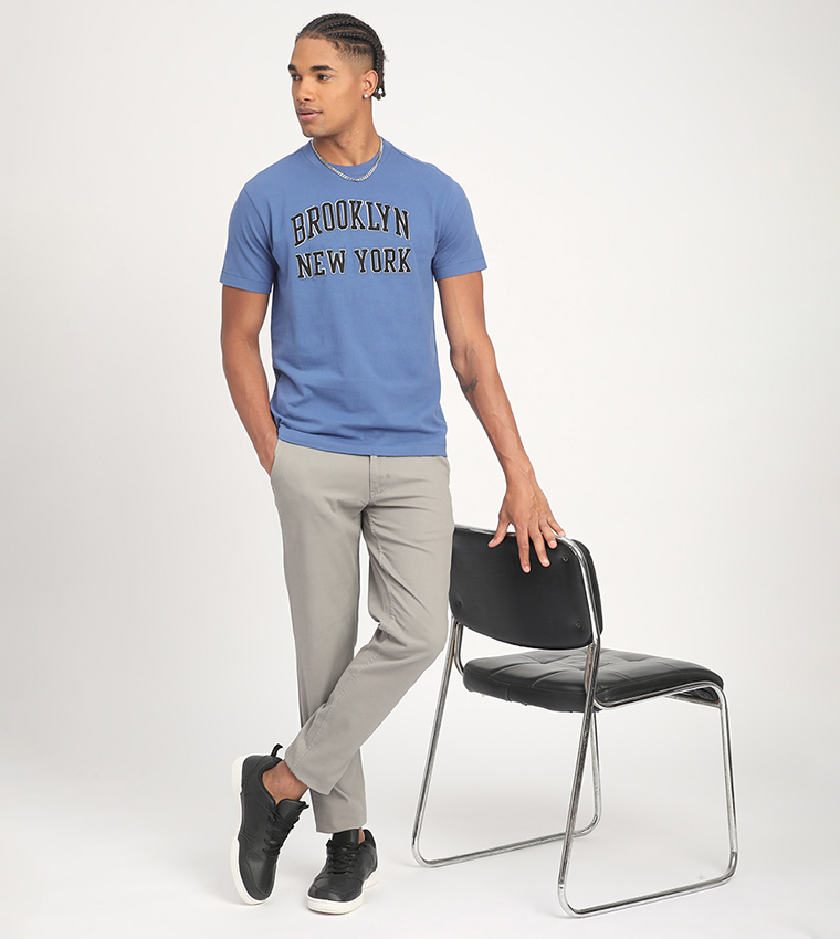 Aero Men's Brooklyn New York Applique T-Shirt