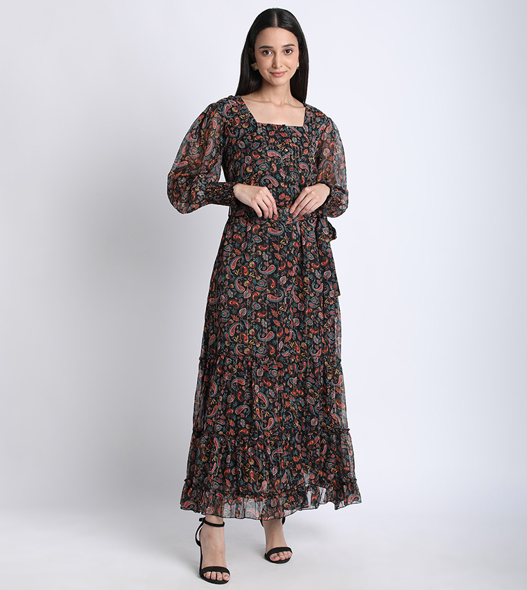 Aero Women Floral Printed Maxi Dress