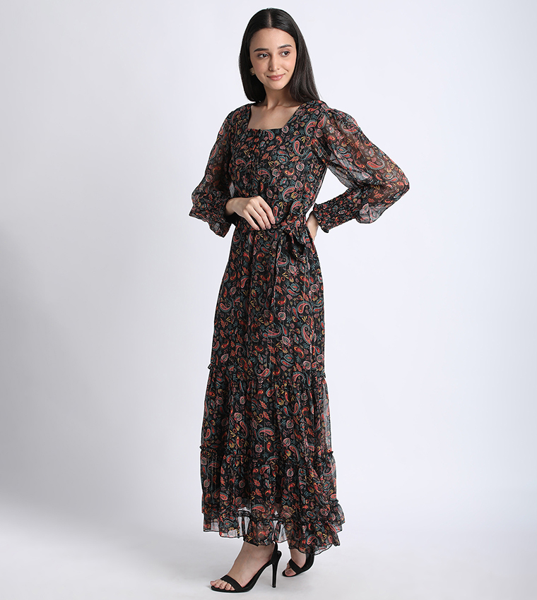 Aero Women Floral Printed Maxi Dress
