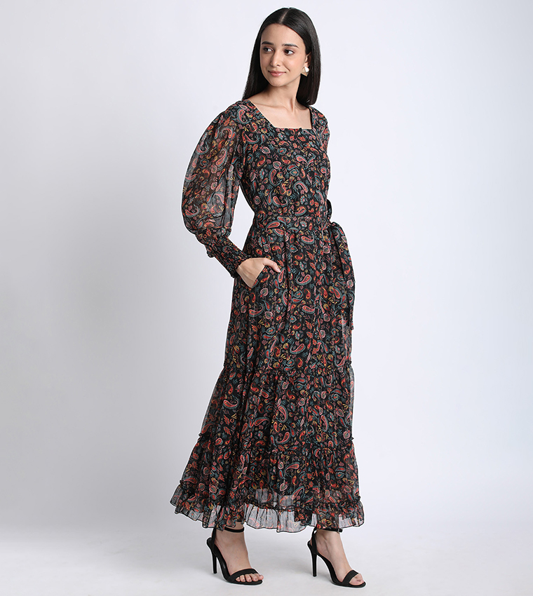 Aero Women Floral Printed Maxi Dress