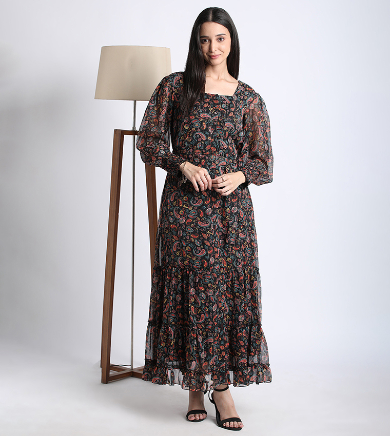 Aero Women Floral Printed Maxi Dress