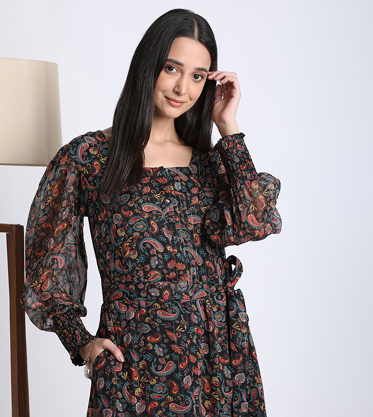 Aero Women Floral Printed Maxi Dress