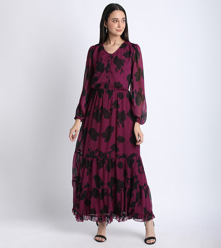 Aero Women Floral Printed Maxi Dress
