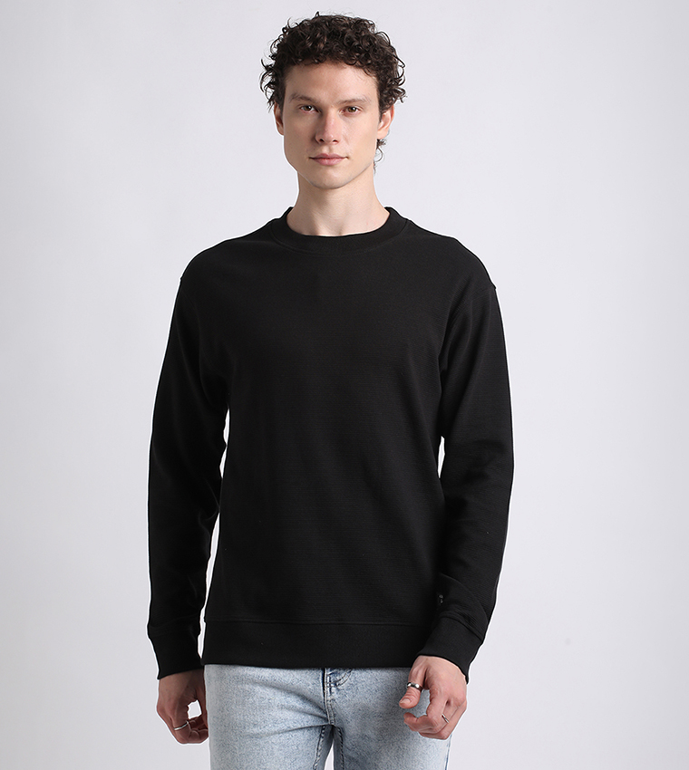 Buy Aeropostale Aero Guys Textured Sweatshirt In Black 6thStreet UAE