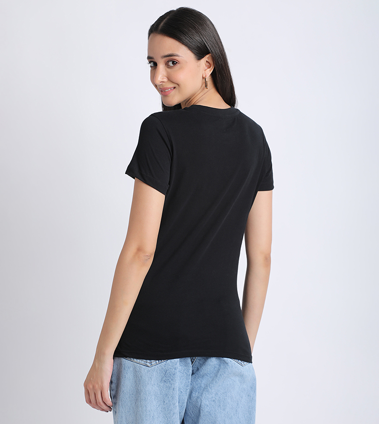 Aero Women Logo Embroidered T-Shirt