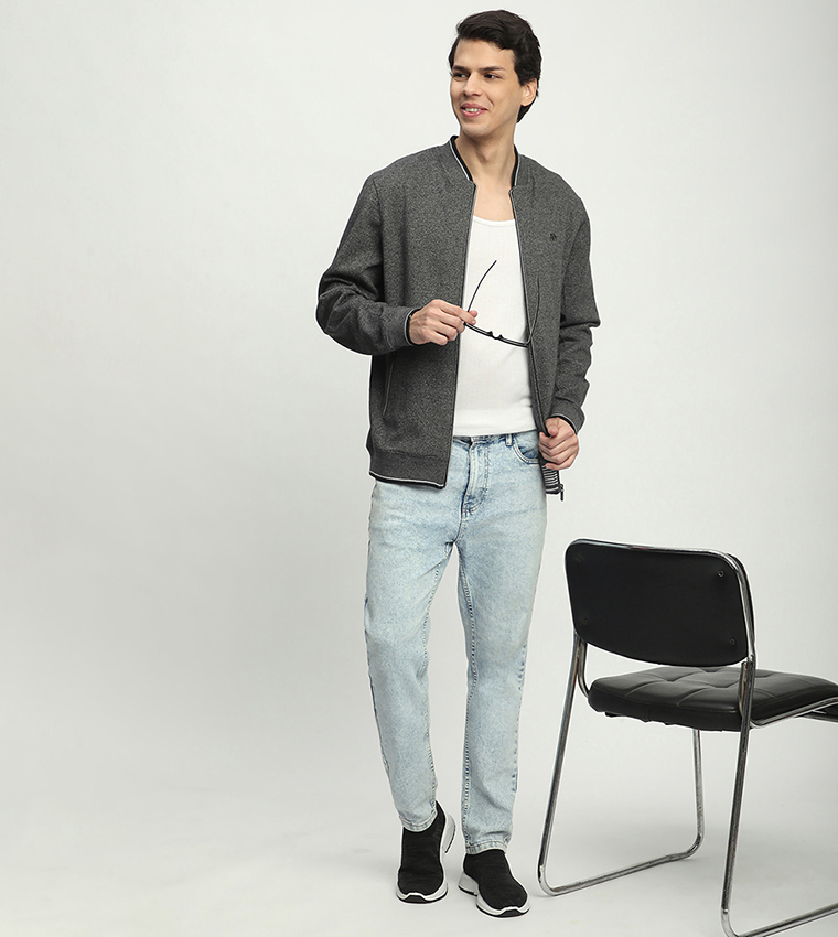 Aero Men's Zippered Fleece Jacket