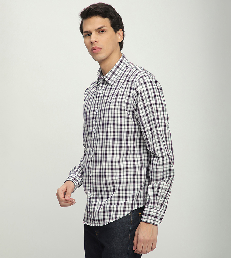 Aero Men's Plaid Long Sleeves Shirt