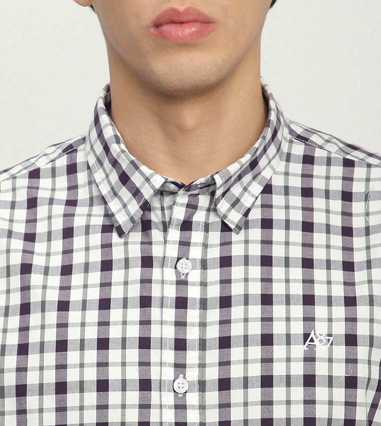 Aero Men's Plaid Long Sleeves Shirt