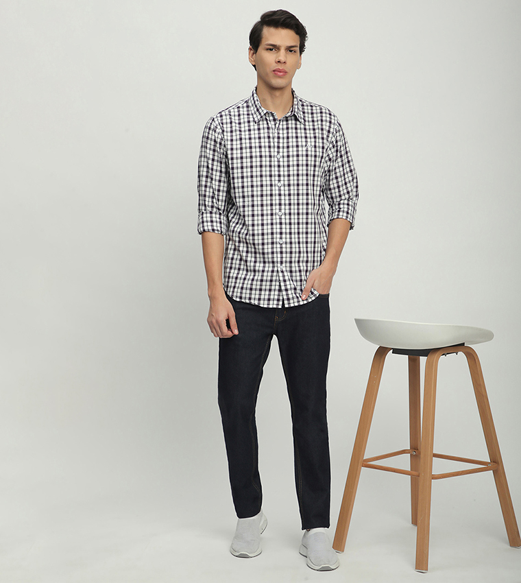 Aero Men's Plaid Long Sleeves Shirt