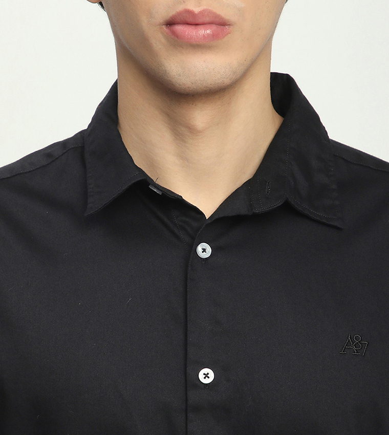 Aero Men's Solid Long Sleeves Shirt