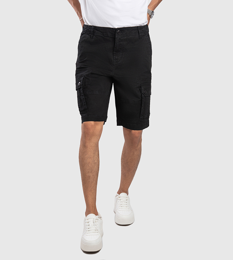 Aero Men's Mid Rise Cargo Shorts