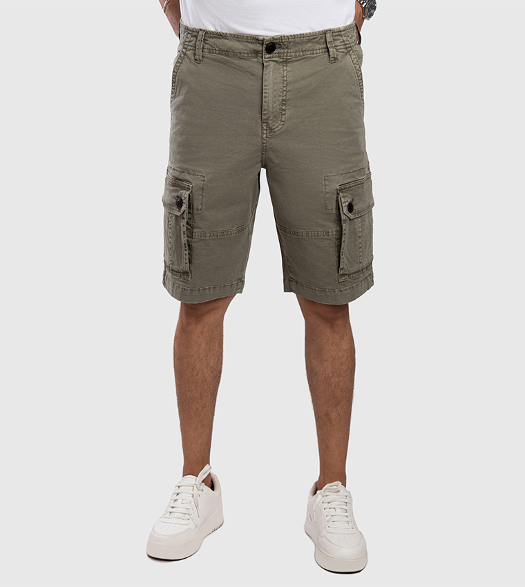 Aero Men's Mid Rise Cargo Shorts