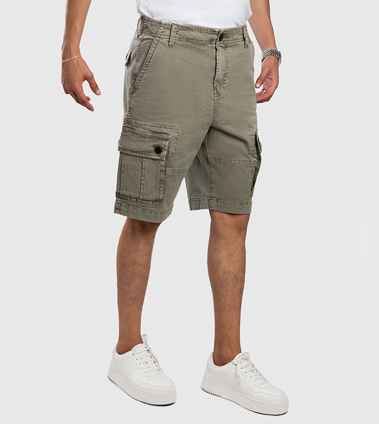 Aero Men's Mid Rise Cargo Shorts